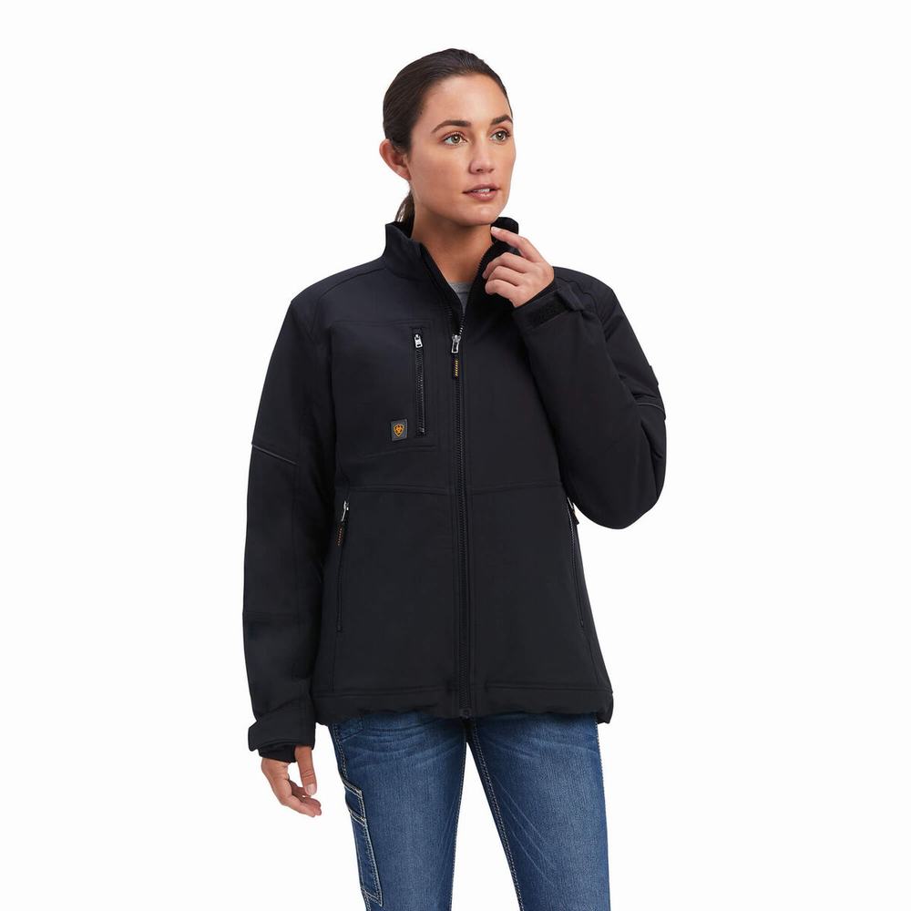 Dámské Bundy Ariat Rebar Dri-Tek DuraStretch Insulated Černé | XCTF-82419