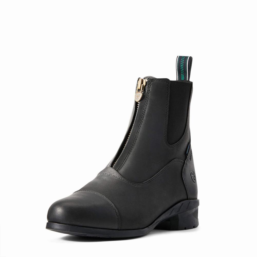 Dámské Jezdecké Boty Ariat Heritage IV Zip Nepromokavé Insulated Paddock Černé | EQHD-67903