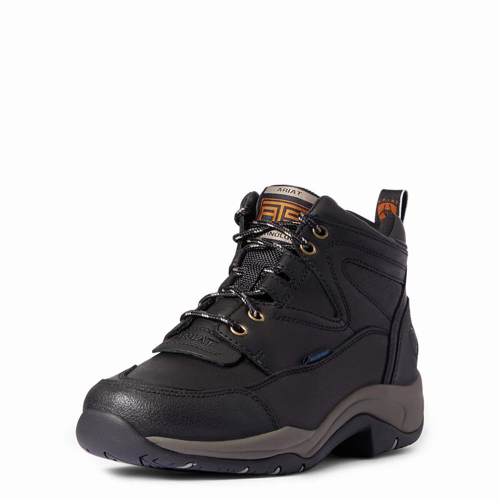 Dámské Jezdecké Boty Ariat Terrain Nepromokavé Černé | OWVZ-27309