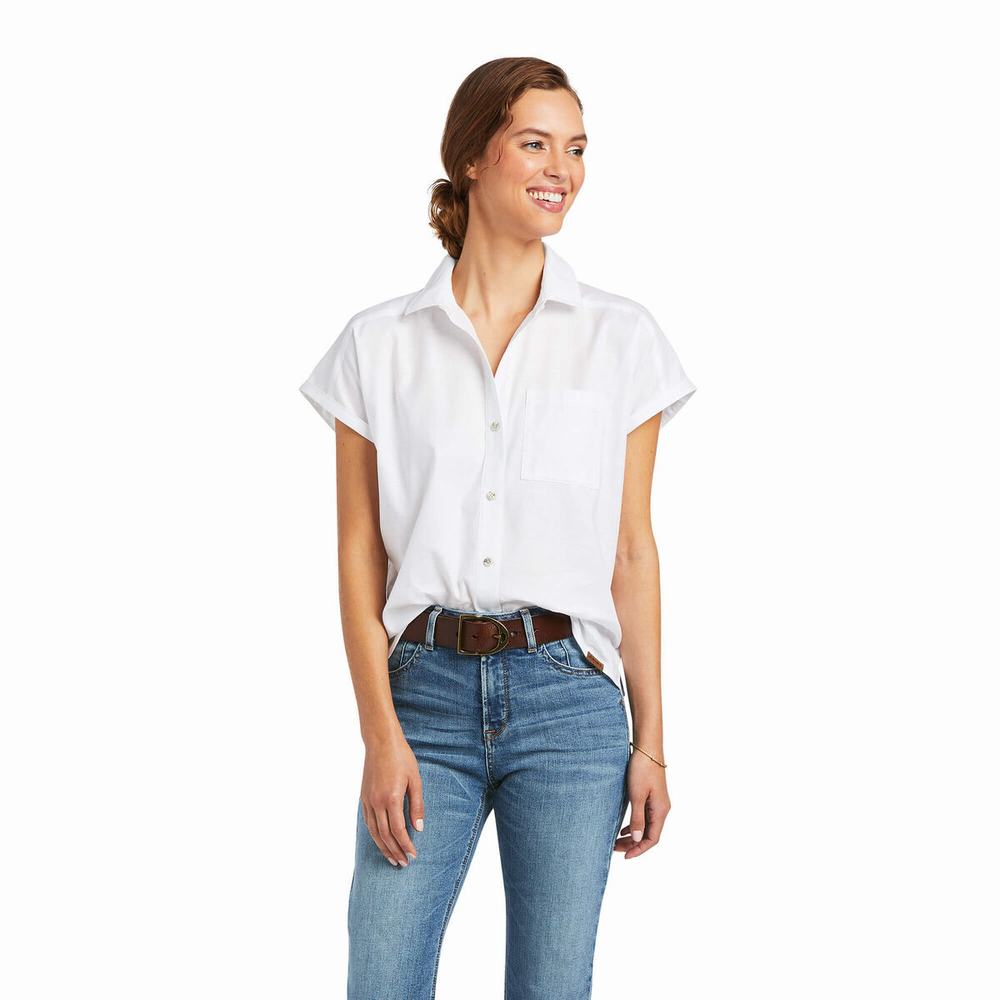 Dámské Topy Ariat Zenith Bílé | YWVQ-25146