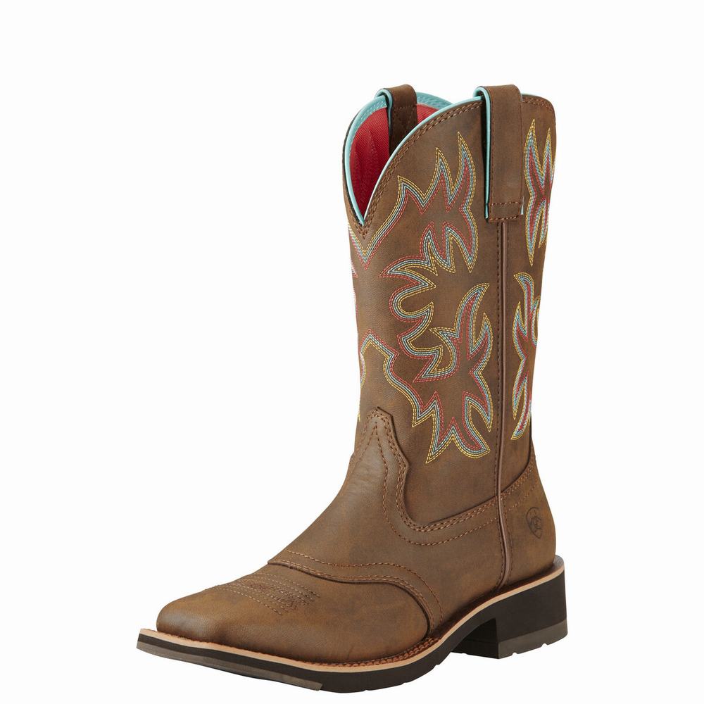 Dámské Westernové Boty Ariat Delilah Hnědé | WGEX-02417