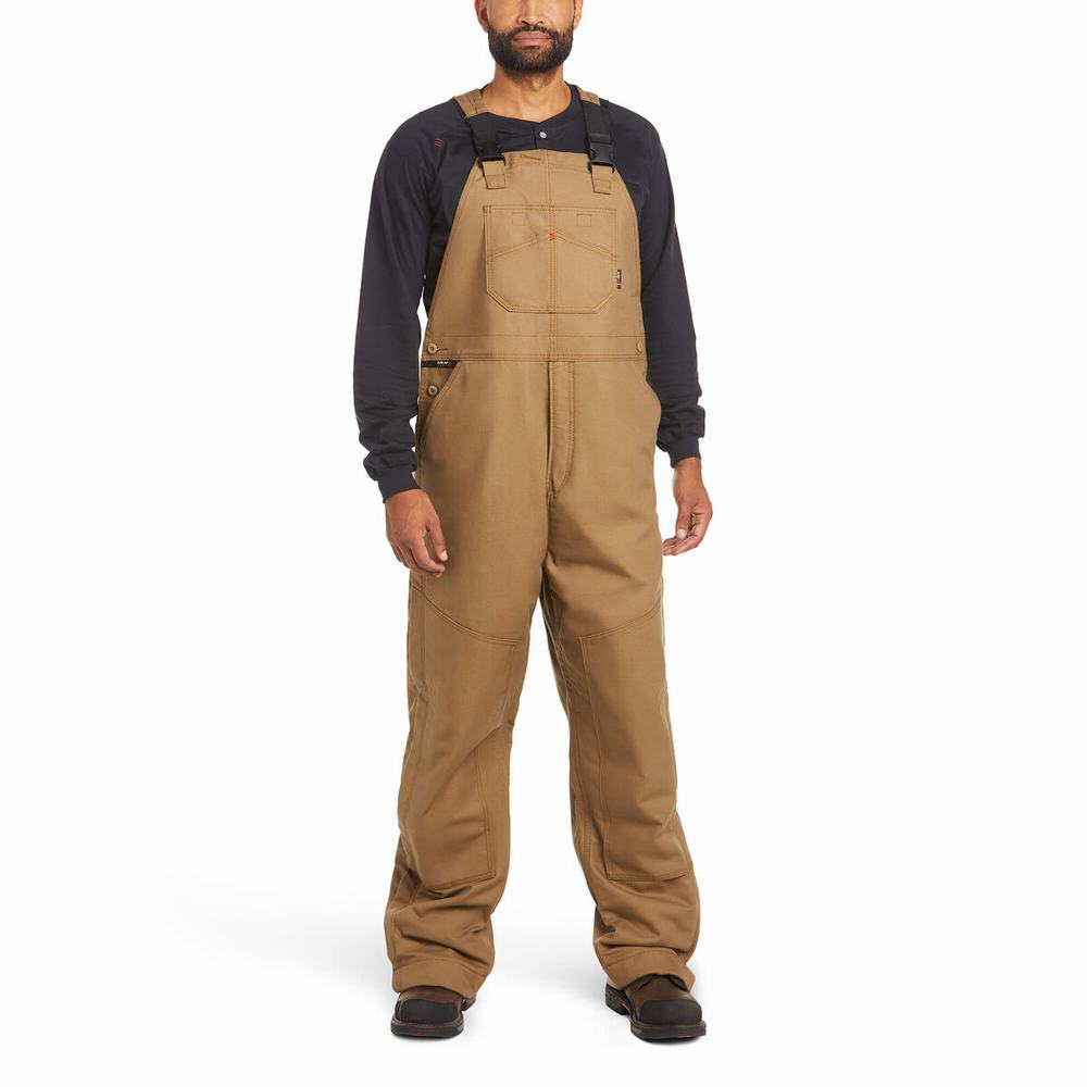 Pánské Kalhoty Ariat FR Insulated Overall 2.0 Hnědožlutý | ISYV-06725
