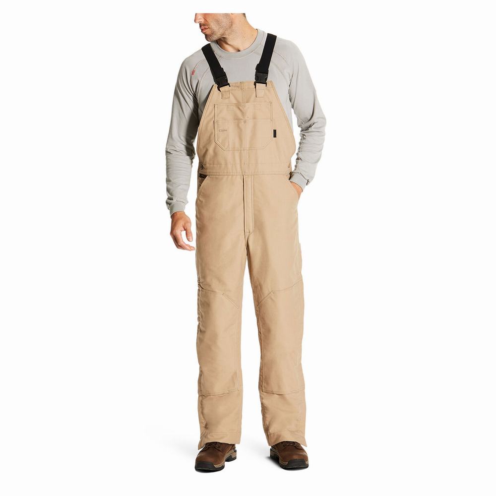 Pánské Kalhoty Ariat FR Insulated Overall Hnědožlutý | ZTYV-64528