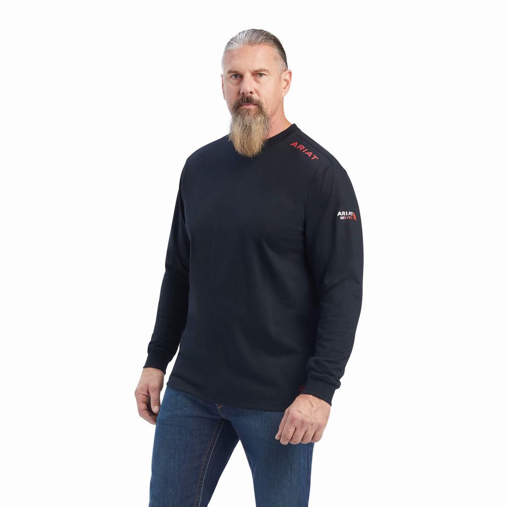 Pánské Polo Triko Ariat FR Born For This Černé | PDQC-48091