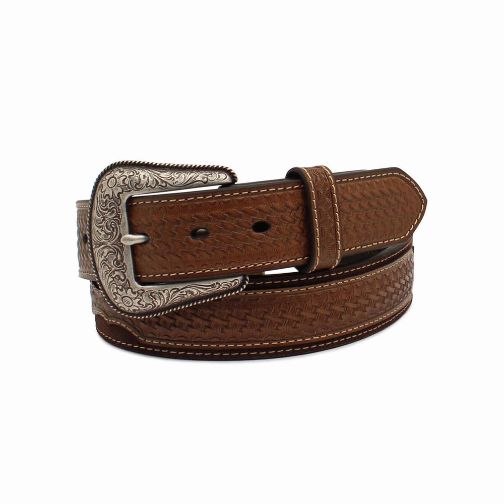 Pánské Pásky Ariat Sun Burst Medallion Hnědé | DPCG-62805