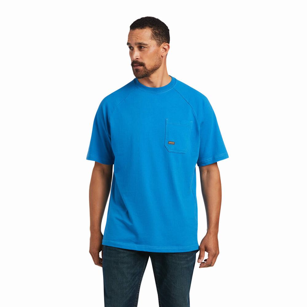 Pánské Short Sleeve Ariat Rebar Bavlněné Strong Viacfarebný | UZRY-30679